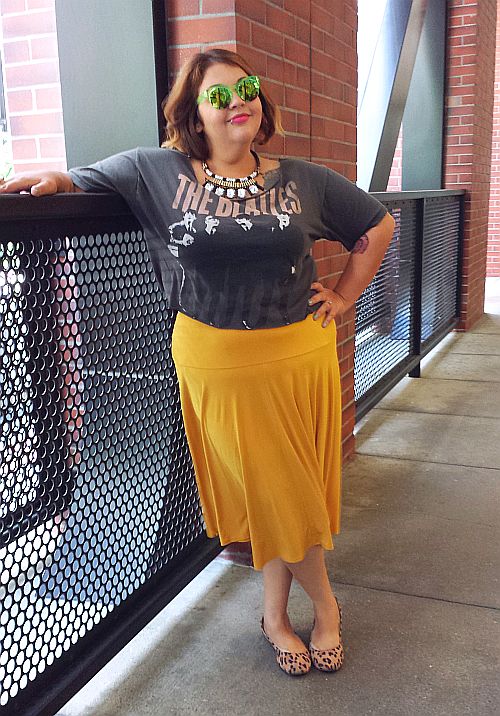 We all live in a yellow circle skirt.